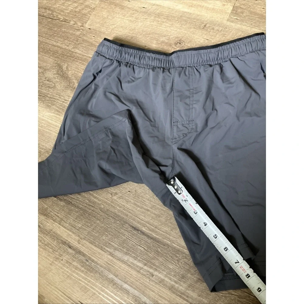 Legend Athletic/Running Shorts Men Small Charcoal Gray Elastic Waist Pockets